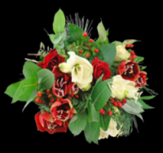Wunderschöner Strauß mit Amaryllis und Rosen 4.99 €