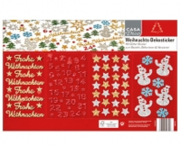CASA Deco Weihnachts-Dekosticker 3.99 €