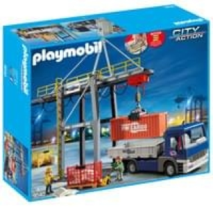 Real  Playmobil 9540 Elektrischer Verladekran mit LKW