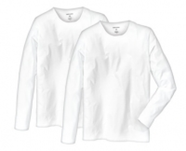 Aldi Süd  watson´s Langarmshirts, Weiß, 2 Stück