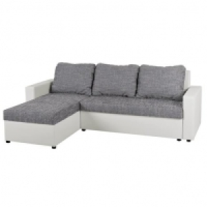 Ecksofa - weiß-grau - Liegefunktion 299.99 €