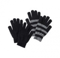 NKD  Damen-Handschuhe mit Ripp-Bündchen, 2er Pack