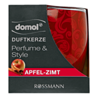 Rossmann Domol Perfume & Style Duftkerze Apfel-Zimt