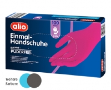 Aldi Süd  alio Einmalhandschuhe, 100 Stück