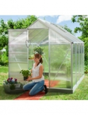 Gew&auml;chshaus Set &raquo;Luna 5000&laquo;, B/T/H: 192/254/197 cm, silber, 4 mm, mit  329.99&nbsp;&euro;