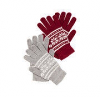 NKD  Damen-Handschuhe mit winterlichem Muster