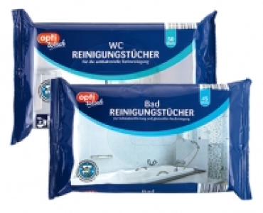 optiWisch Feuchte Bad- oder WC-Reinigungst&uuml;cher 1.99&nbsp;&euro;