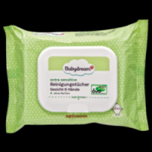 extra sensitive Reinigungstücher Gesicht < Hände 0.99 €