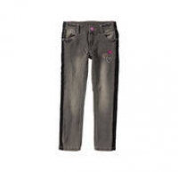 NKD  Mädchen-Jeans mit Kontrast-Streifen aus Samt