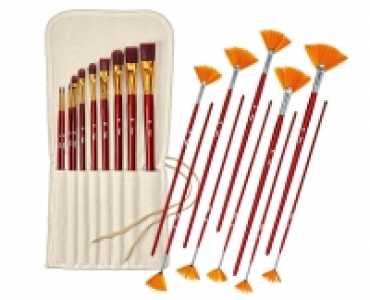 Künstler- oder Fächer-Pinselset 5.99 €
