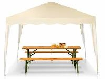 Florabest Aluminium Faltpavillon beige