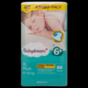 Babydream Windeln Jumbo Pack XL Plus Größe 6+, 17-32 kg