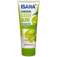 Rossmann Isana Handcreme grüne Olive