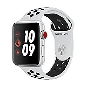 Apple Watch Nike+ LTE 42mm Aluminiumgehäuse Silber Sportarmband Platin