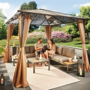 Roller  Gardiola Lounge-Set VICTORIA - anthrazit-teakfarben
