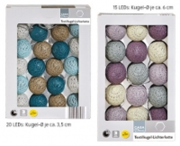 CASA Deco Textilkugel-Lichterkette 5.99 €