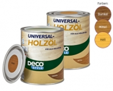 Aldi Süd  DECO STYLE®Universal-Holzöl, 1 l