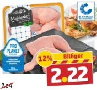 M&Uuml;HLENHOF Frische H&auml;hnchen-Schenkel 2.22&nbsp;&euro;