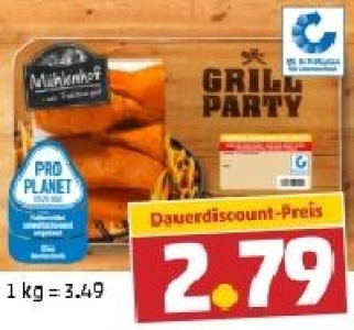 M&Uuml;HLENHOF GRILL-PARTY Frische H&auml;hnchen-Grillplatte 2.79&nbsp;&euro;