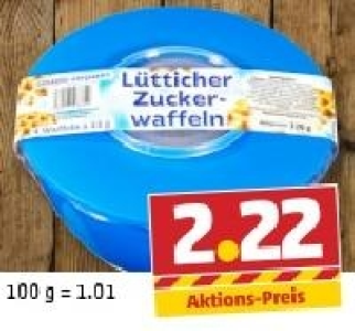 Salatschüssel und Lütticher Zuckerwaffeln