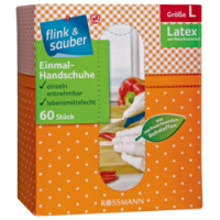 Rossmann Flink & Sauber Einmal Handschuhe Gr. L