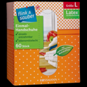 Rossmann Flink & Sauber Einmal Handschuhe Gr. L