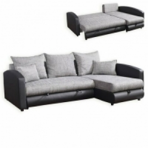 Ecksofa - schwarz-grau - mit Liegefunktion 729.99 €
