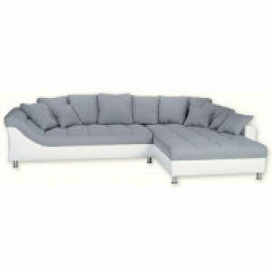 Eckgarnitur - weiß-grau - Recamiere rechts 1,049.00 €