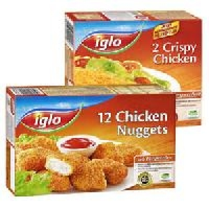 iglo 12 Chicken Nuggets, 23 Carlchens Dippers oder 2 Crispy
