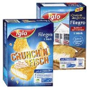 iglo Filegro Backfisch Salt < Vinegar oder Crunch N Fisch
