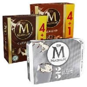 Langnese Magnum Classic oder Mandel 4 + 1 gratis oder Silver