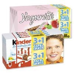 Kinder-Schokolade oder Yogurette