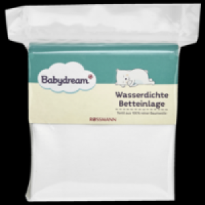 Babydream wasserdichte Betteinlage 70x100 cm