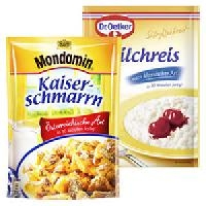 Dr. Oetker Süße Mahlzeit oder Mondamin Süße Gerichte