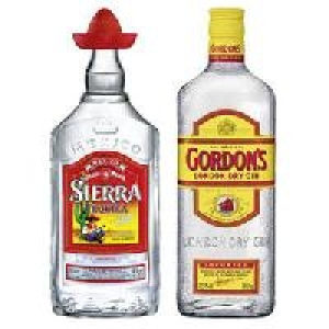 Sierra Tequila Silver, Reposado oder Gordons London Dry Gin
