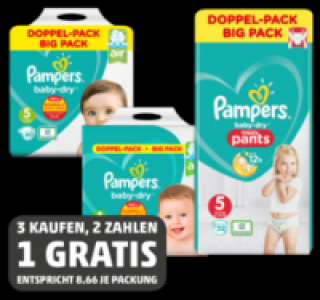 PAMPERS Baby dry Doppelpack 25.98 €