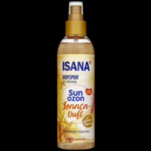 Rossmann Isana Bodyspray mit Original sunozon Sonnenduft