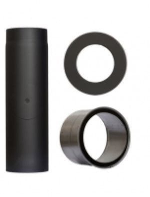 Rauchrohr »Set 350 mm Länge in Schwarz«, Ø 130 mm, Ofenrohr für Kaminö