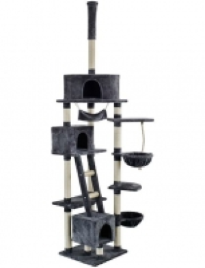 Kratzbaum-Deckenspanner »Rocky«, B/T/H: 70/50/230-250 cm, dunkelgrau