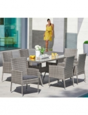Gartenmöbelset »Costa Rica«, 13-tlg., 6 Sessel, Tisch 140x80 cm, Polyr 299.99 €