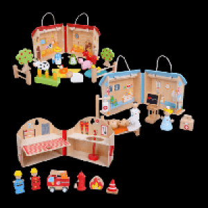 Aldi Nord Playland Holzspielset zum Mitnehmen