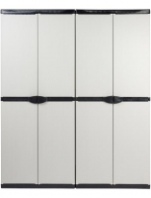 Set:»Universalschrank Armadio mit 3 Böden + Universal-Spindschrank