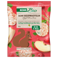 Rewe  REWE Bio Reiswaffeln Apfel Himbeere