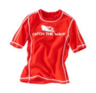 Kinder-Badeshirt mit Kontrastnähten 4.19 €
