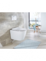 Hagebau  Wand WC »Vigo«, Keramik Toilette spülrandlos, inkl. WC-Sitz mit Softcl