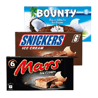 Aldi Nord  Snickers / Bounty / Mars Ice Cream