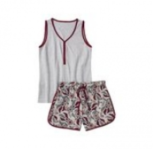 Damen-Shorty mit Kontrast-Einfassband, 2-teilig 6.99 €