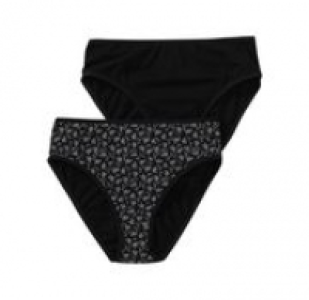 Damen-Rioslip mit Blümchen-Muster, 2er Pack 3.49 €