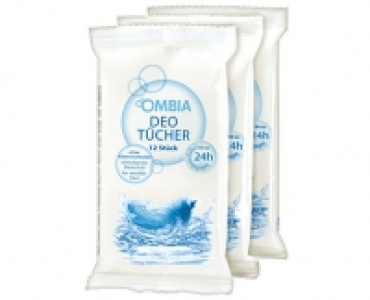 Aldi Süd  OMBIA Deo-Tücher, 3 x 12 Stück