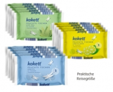 kokett® Feuchte Tücher, 5 x 25 Tücher